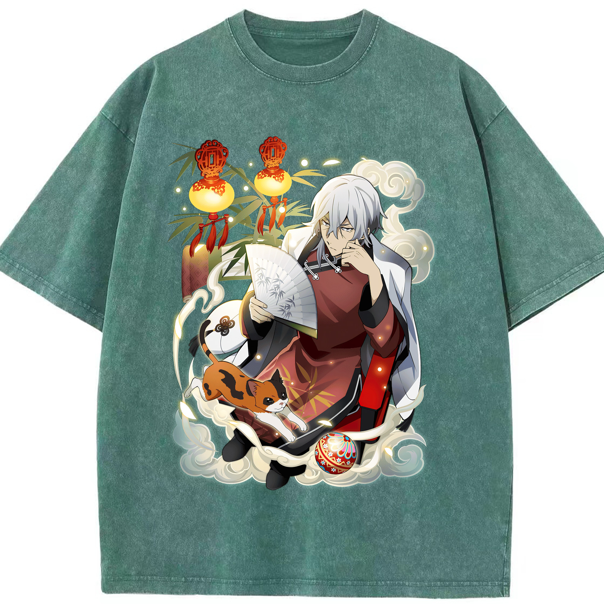 （画像用） 文豪ストレイドッグス Bungo Stray Dogs 綿100% ヴィンテージ風 半袖Tシャツ（フロントプリント）